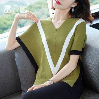 修身條紋毛衣，微胖妹子的小心機