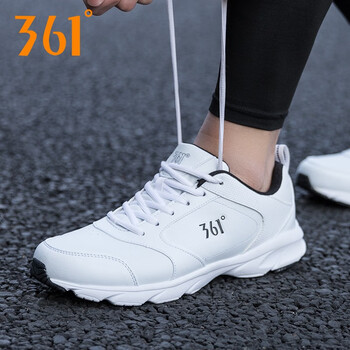 361°跑步鞋白/黑  39