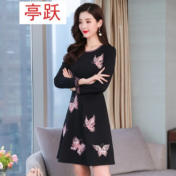 小香風(fēng)粗花呢秋冬連衣裙