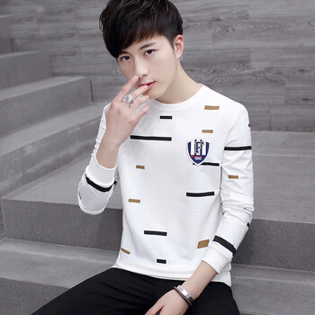 古萊登（GODLIKE） 長(zhǎng)袖 男士T恤 LF-1711白色 XL，L，M，XXL，XXXL
