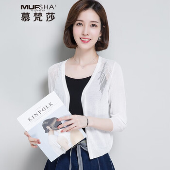 慕梵莎（MUFANSHA）針織衫七分袖