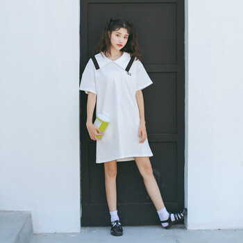 撞色連衣裙，打造優(yōu)雅小仙女