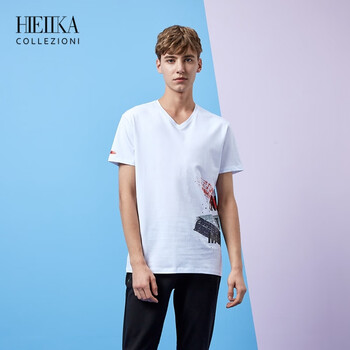 海一家（Hieiika） 短袖 男士T恤 漂白花紋G7 