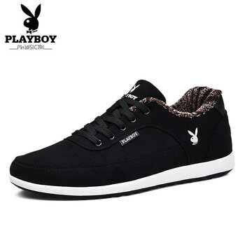 花花公子（PLAYBOY）男士黑色 加絨 45