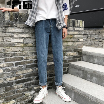 喬途（QIAOTU） 鉛筆褲/小腳褲 青春休閑 男士牛仔褲