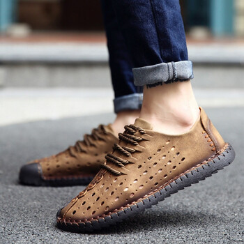 軒仕奇（Xuanshiqi）男士有鞋帶卡其 40