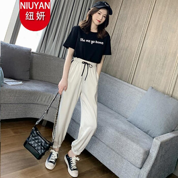紐妍（NIUYAN） 純色 拼接 連衣裙