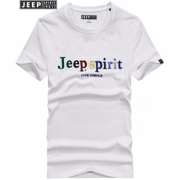吉普（JEEP） 短袖 男士T恤 1087白色 
