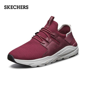 斯凱奇（Skechers）男士酒紅色/BURG 40