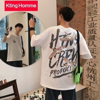 KtingHomme 短袖 男士T恤 T951白色 