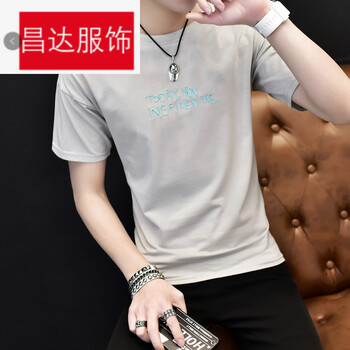 騎士普?。≒utin．rider） 短袖 男士T恤 可樂(lè )短袖 淺灰 