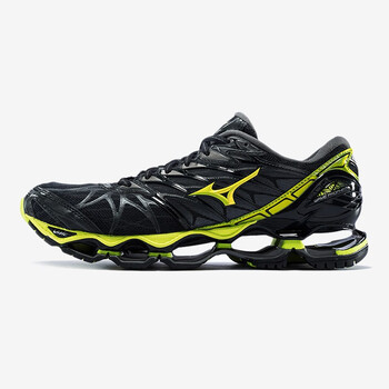 美津濃（MIZUNO）跑步鞋黑/檸檬綠/深灰 41