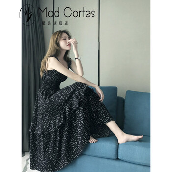 Mad Cortes 圓點 拉鏈 連衣裙