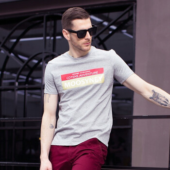 牧西尼（MUXINI） 短袖 男士T恤 520灰 