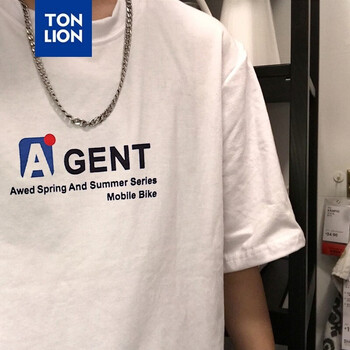 唐獅（TonLion） 短袖 男士T恤 漂白/A款 