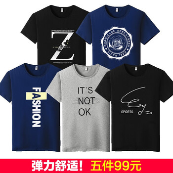 楚帝（TRIASIADEE） 短袖 男士T恤 D套餐 