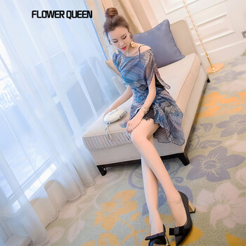 FLOWER QUEEN  蕾絲拼接，褶皺 連衣裙