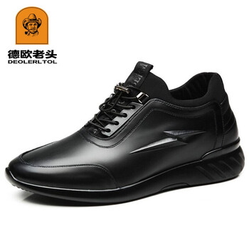 德歐老頭（DEOLERLTOL）男士7705內增高8cm黑色 41