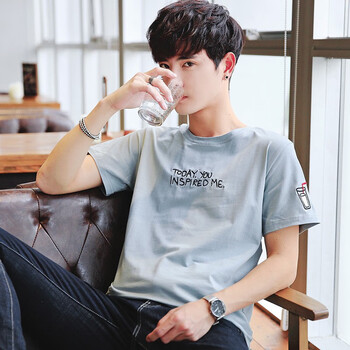 陸克杰遜（lukejiexun） 短袖 男士T恤 T21藍色 