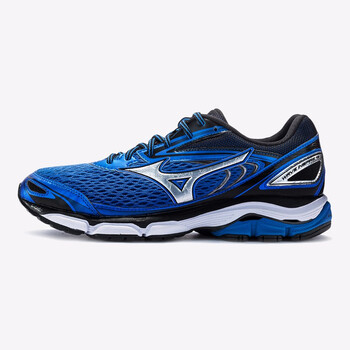 美津濃（MIZUNO）跑步鞋湛藍(lán)/銀/黑 