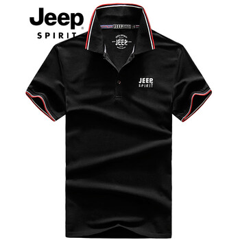 Jeep 短袖 男士T恤 3961-黑色 