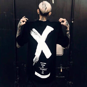 XBLGX 五分袖 男士T恤 大X【白色】 