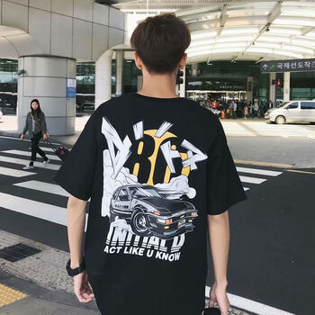 deciuhlae 短袖 男士T恤 黑車黑 