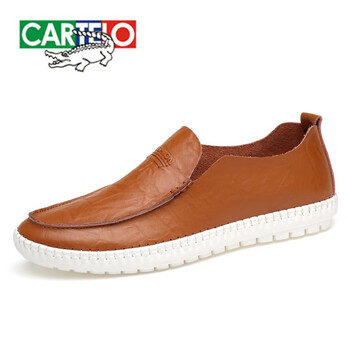 卡帝樂鱷魚（CARTELO）男士黃色四季款 42