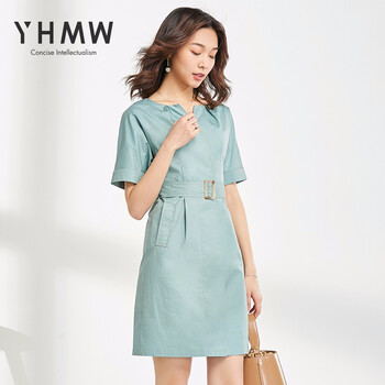 櫻花蔓舞（YH·MW） 純色 綁帶 連衣裙