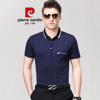 皮爾卡丹（pierrecardin） 短袖 男士T恤 深藍(lán)8173 