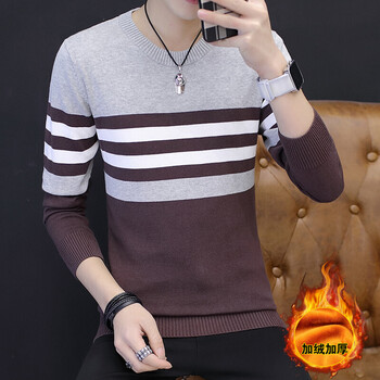 富貴鳥(niǎo)（FUGUINIAO） 長(cháng)袖 男士T恤 卡其色(加絨) 