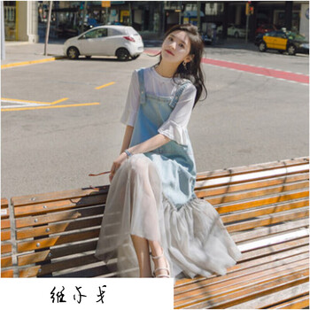 一字肩袖連衣裙，微胖妹子的福音