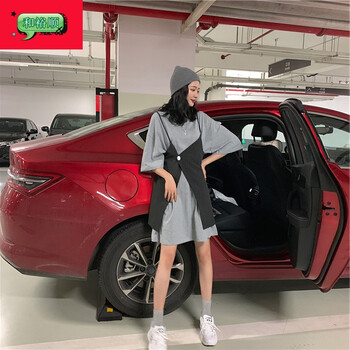 微胖妹子的福音，時尚條紋連衣裙