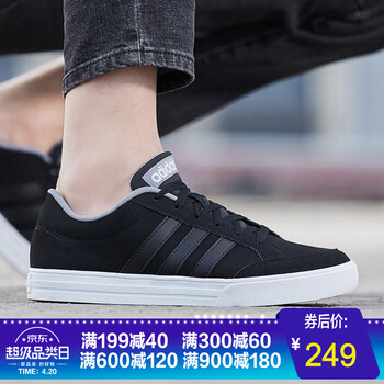阿迪達(dá)斯（adidas）板鞋F(xiàn)34370黑色 