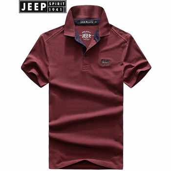 Jeep 短袖 男士T恤 01紅色 