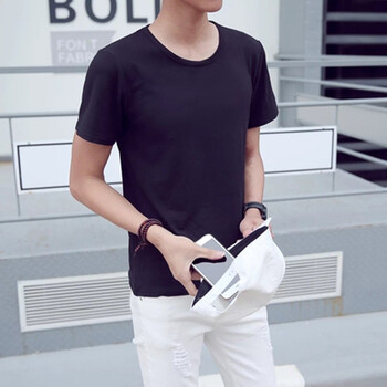 吉馬克（jimake） 短袖 男士T恤 1512-DT86圓領(lǐng)黑色 