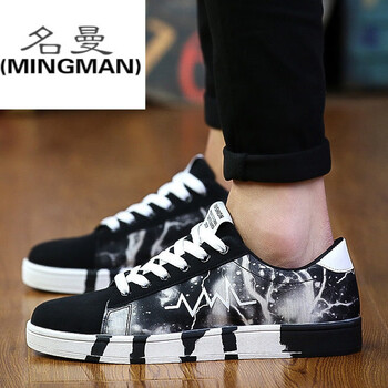 名曼（MINGMAN）男士619黑色 39
