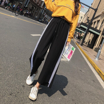 宏資琦 高腰 闊腿褲 女 九分褲 休閑褲