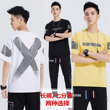 伯樂虎（Bolehu） 短袖 男士T恤 白色（長(zhǎng)褲） 