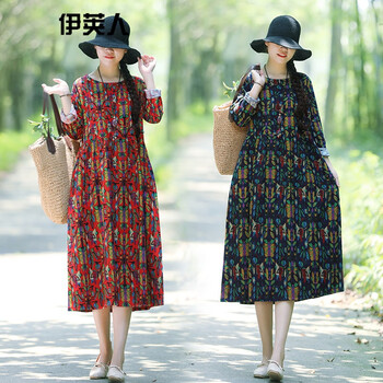 春季民族風(fēng)花邊裙