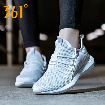 361°跑步鞋361度白/銀白色 35，36，37，38，39，40