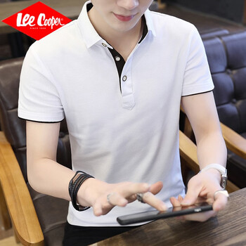 Lee Cooper 短袖 男士T恤 501黑白 