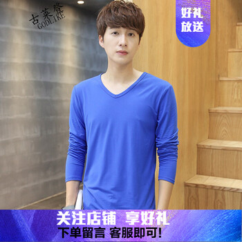 古萊登（GODLIKE） 長袖 男士T恤 軍綠色圓領(lǐng)長袖 S，XL，L，XXL，XXXL，M