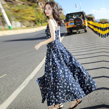 清新碎花長裙，打造浪漫小仙女