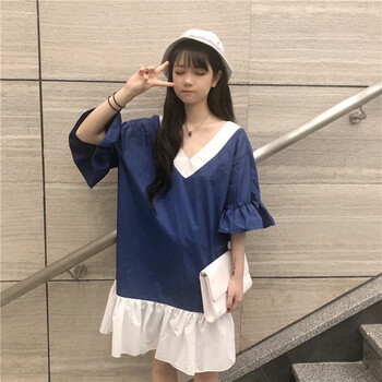 純色荷葉裙，微胖女神的小心機