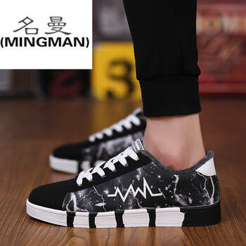 名曼（MINGMAN）男士619-1黑色加絨 39