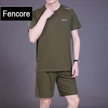 Fencore 短袖 男士T恤 軍色 