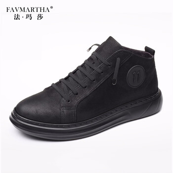 法瑪莎（FAVMARTHA）男士黑色 37