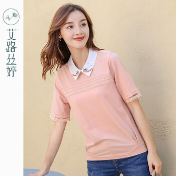 時(shí)尚短袖，微胖妹子的小心機(jī)