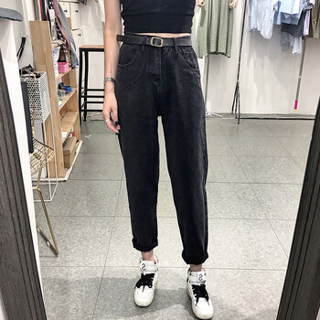 蘭詩緹娜（LANSHITINA） 高腰 鉛筆褲/小腳褲 女 九分褲 牛仔褲